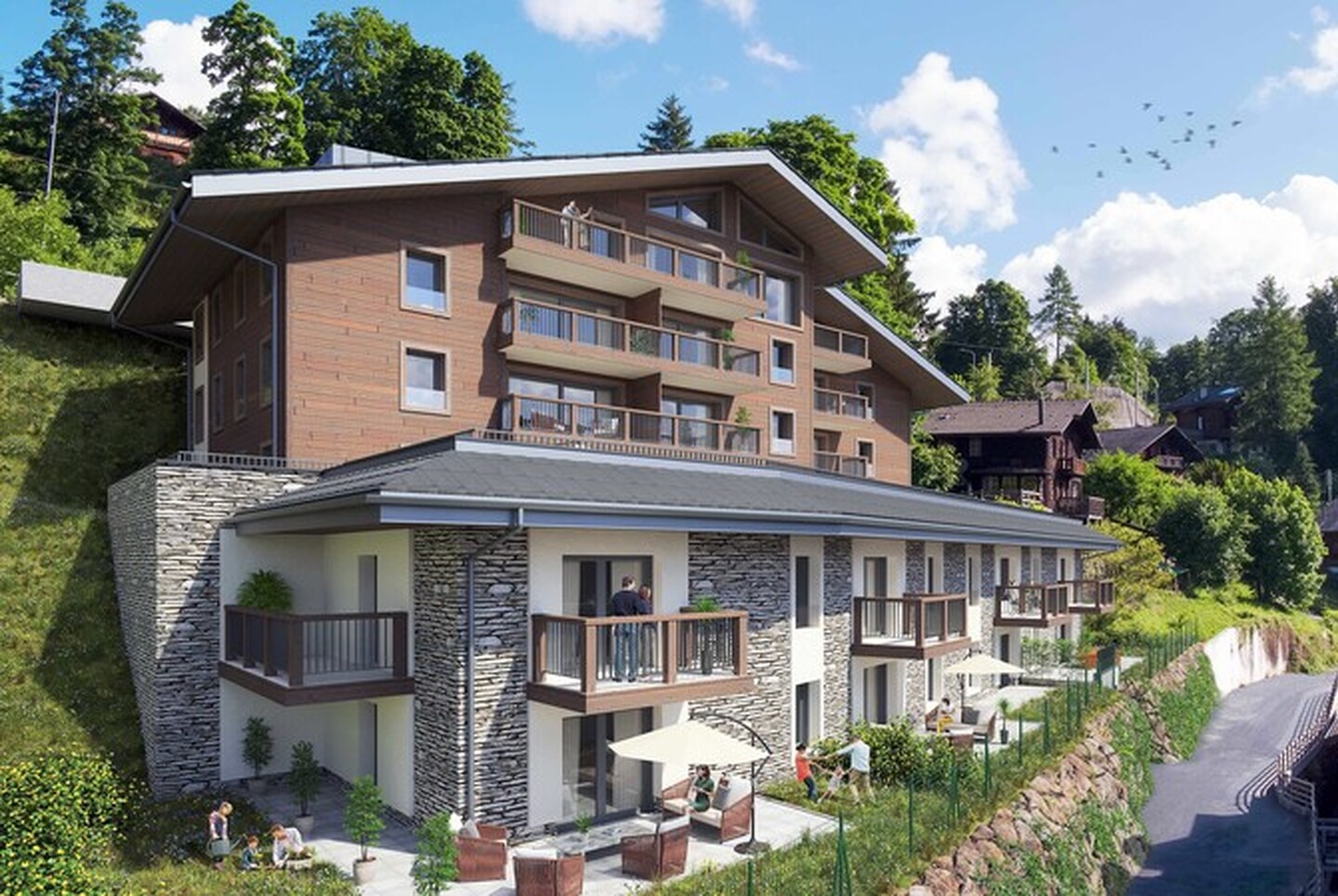 Appartements de 3,5 pièces dans une nouvelle résidence à Gryon