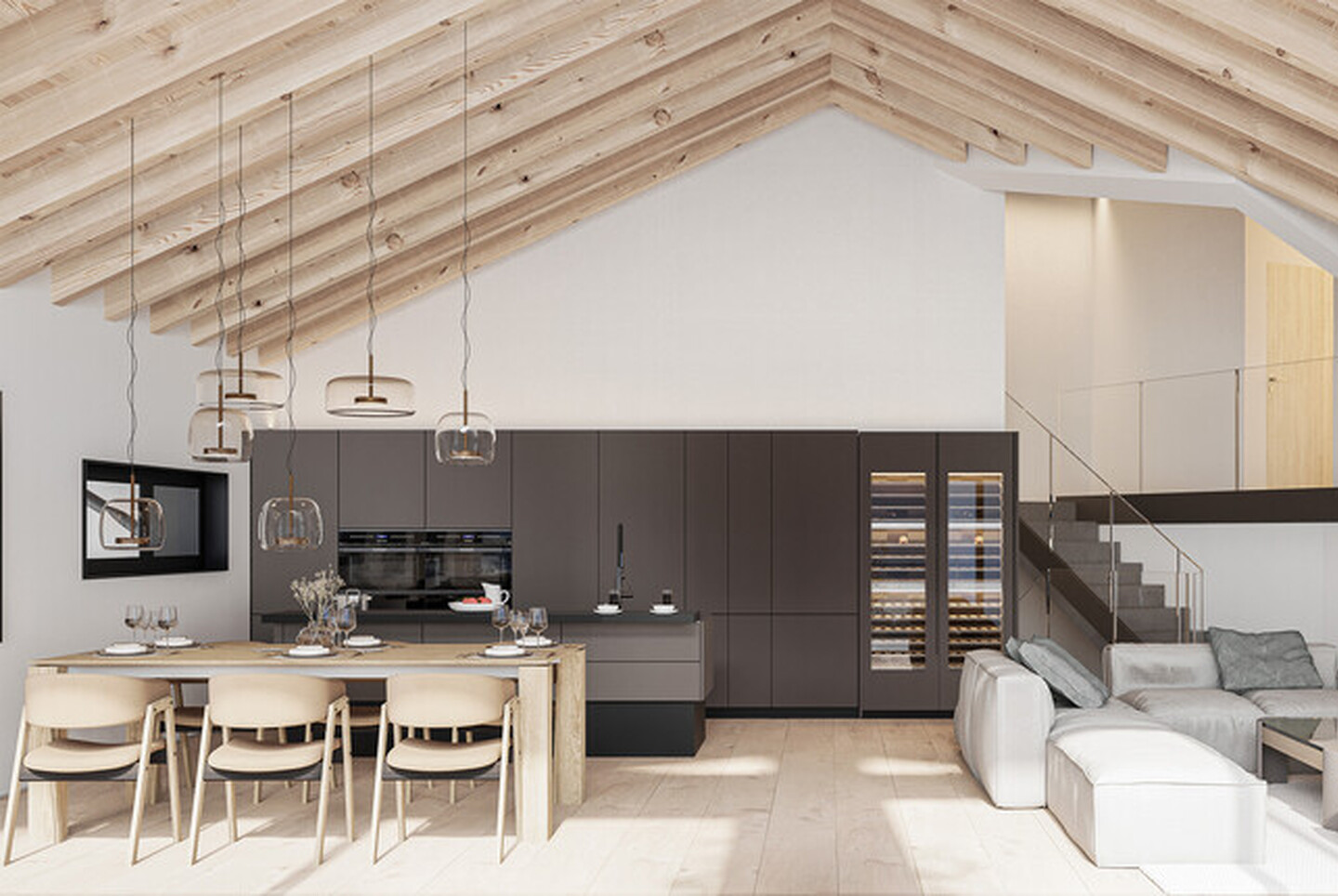 Chalet d'architecte de 4,5 pièces à Châtel-sur-Montsalvens