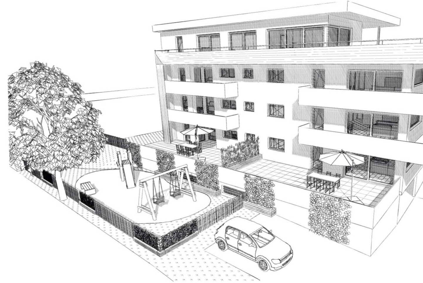 Appartement de 4,5 pièces avec balcon