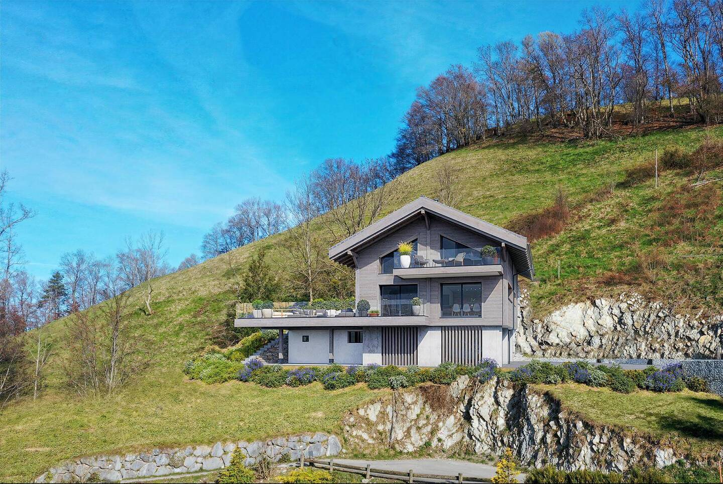 Chalets de standing à Charmey, Crésuz, Châtel sur Montsalvens...