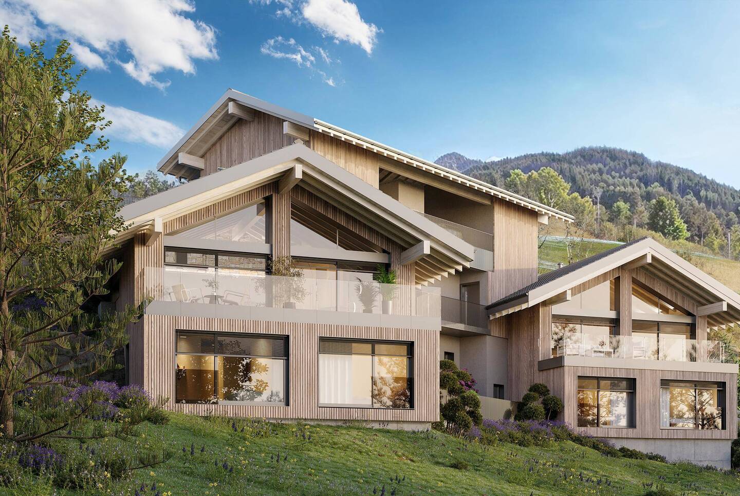 Chalets de standing à Charmey, Crésuz, Châtel sur Montsalvens...