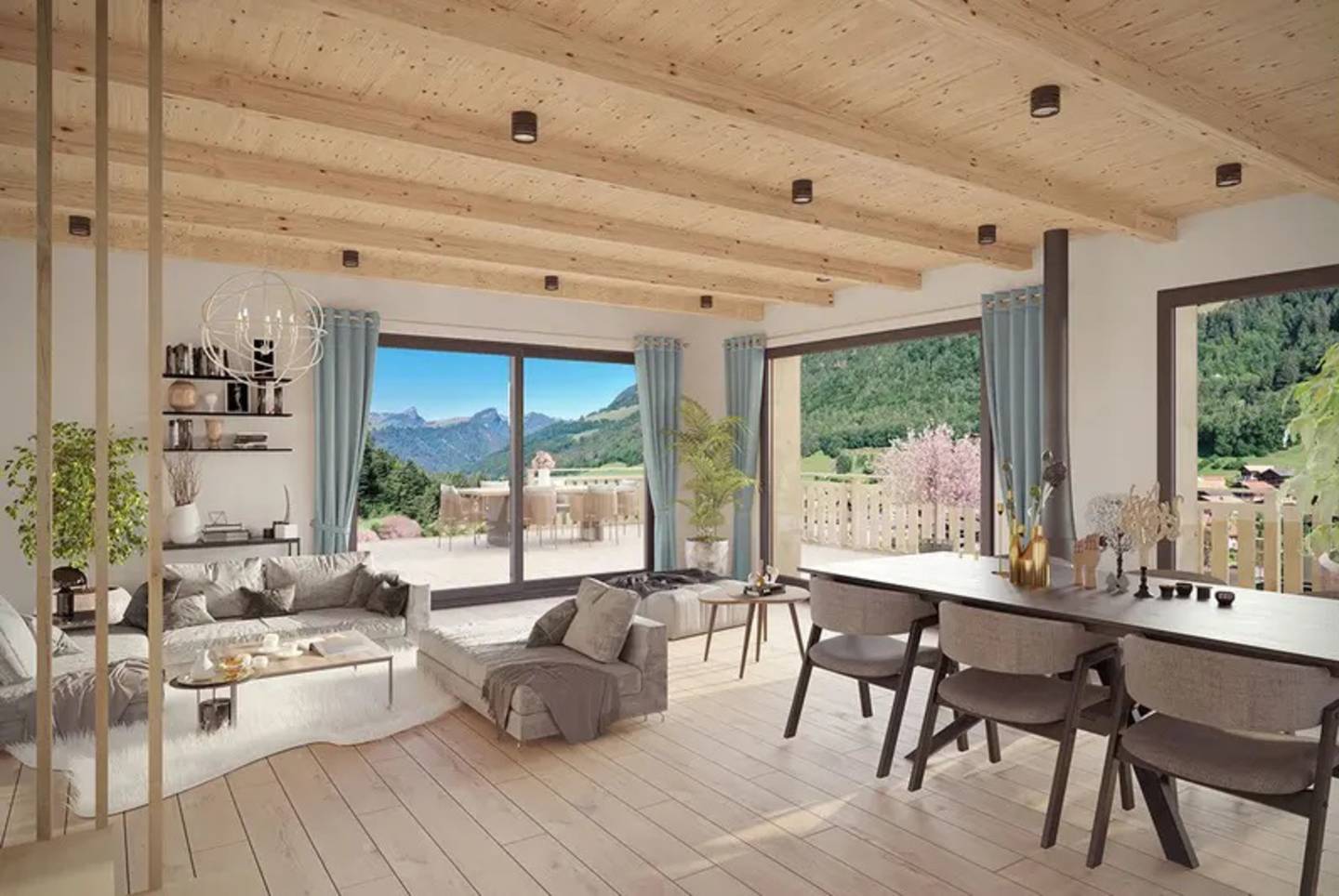 Chalet de standing à construire à Jaun