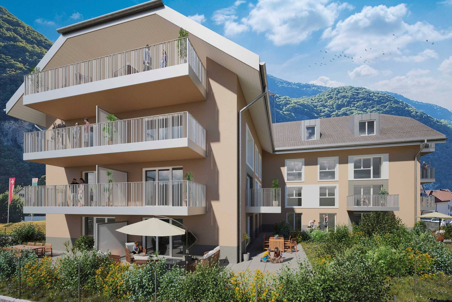 Appartement de 3,5 pièces dans une nouvelle résidence.