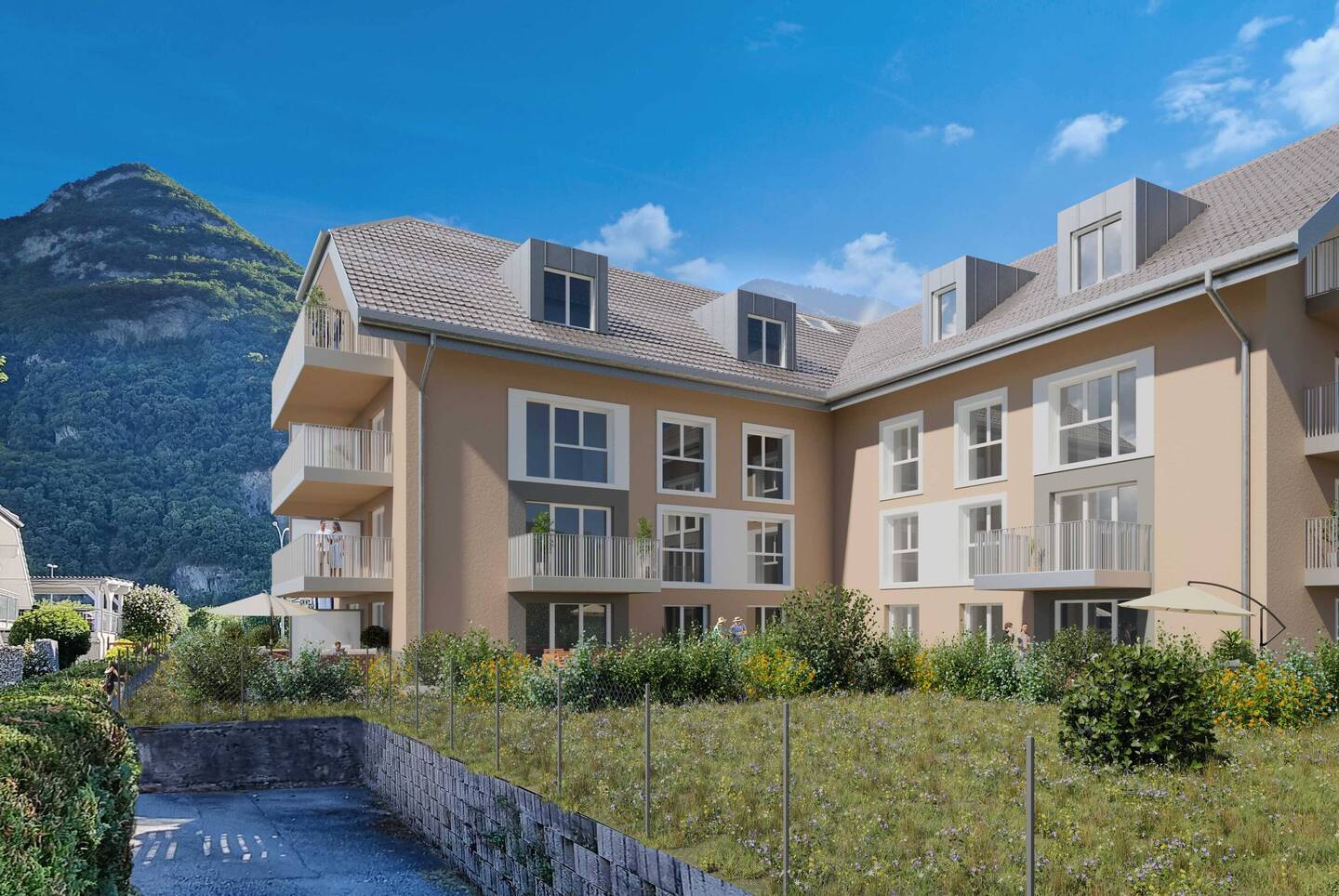Appartement de 3,5 pièces avec jardin dans une nouvelle résidence.